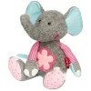 Sigikid Patchwork Sweety|Kuscheltier Elefant Rosa, Patchwork Sweety