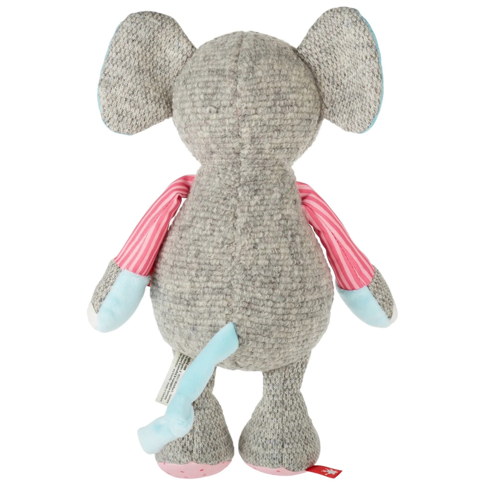 Sigikid Patchwork Sweety|Kuscheltier Elefant Rosa, Patchwork Sweety