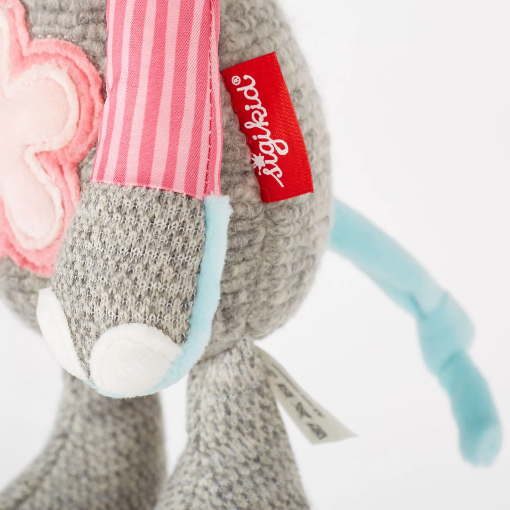 Sigikid Patchwork Sweety|Kuscheltier Elefant Rosa, Patchwork Sweety