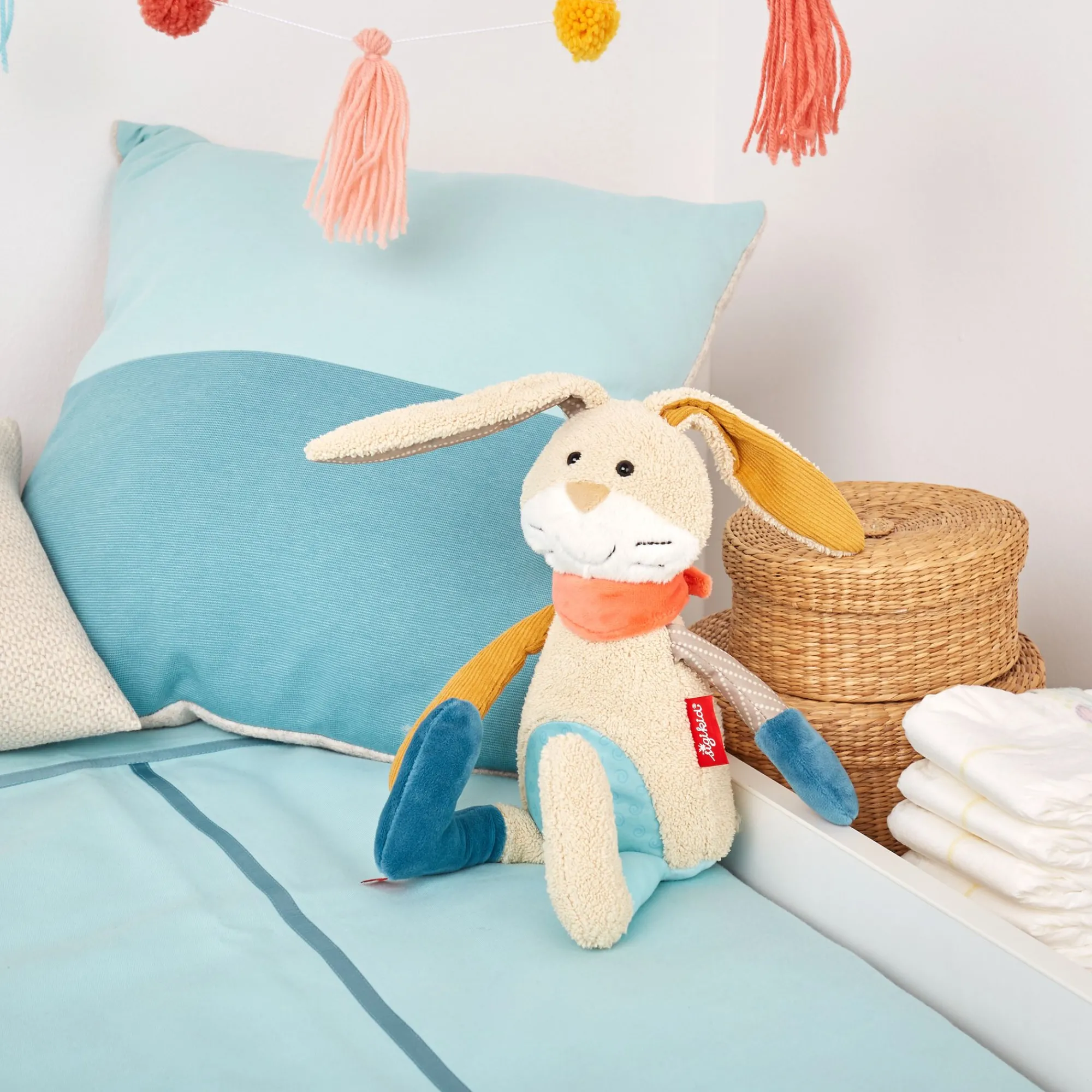 Sigikid Patchwork Sweety|Kuscheltier Hase, Patchwork Sweety