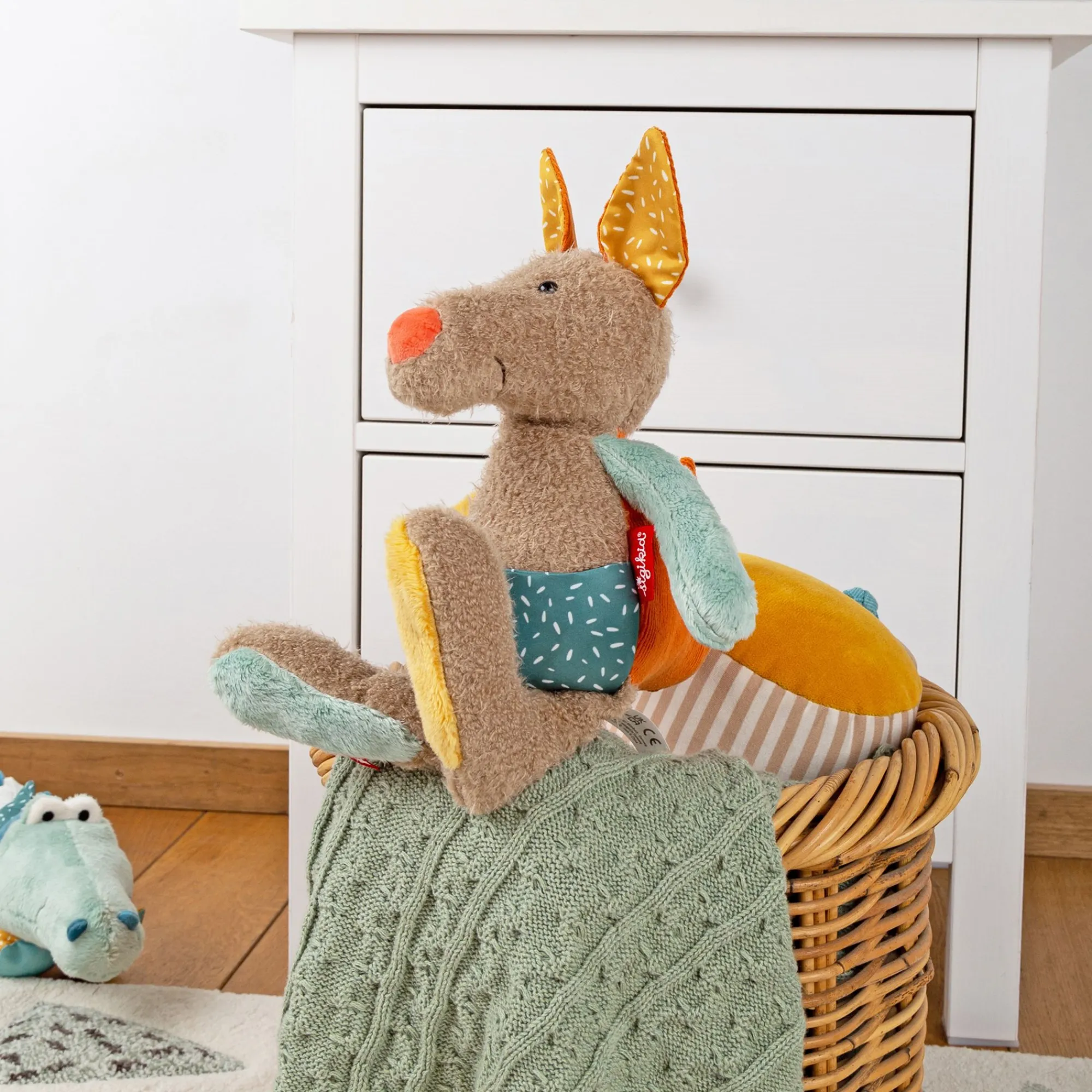 Sigikid Patchwork Sweety|Kuscheltier Kanguru, Patchwork Sweety