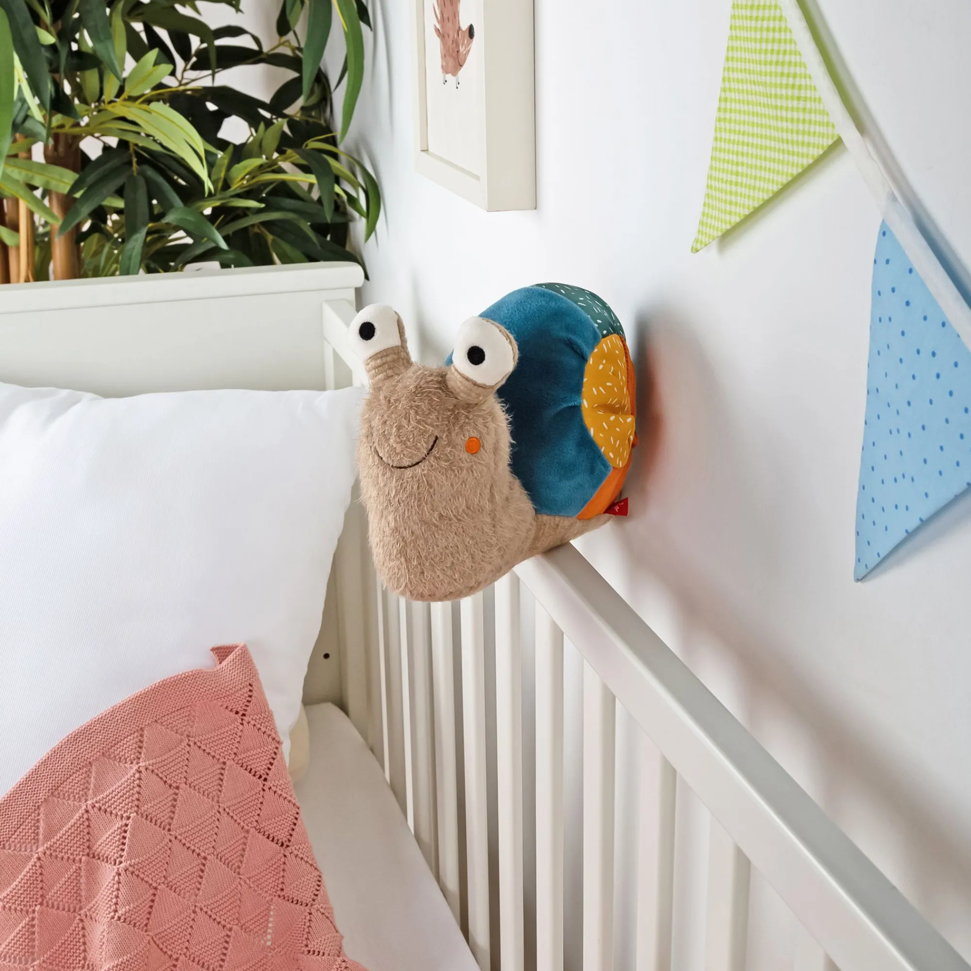 Sigikid Patchwork Sweety|Kuscheltier Schnecke, Patchwork Sweety