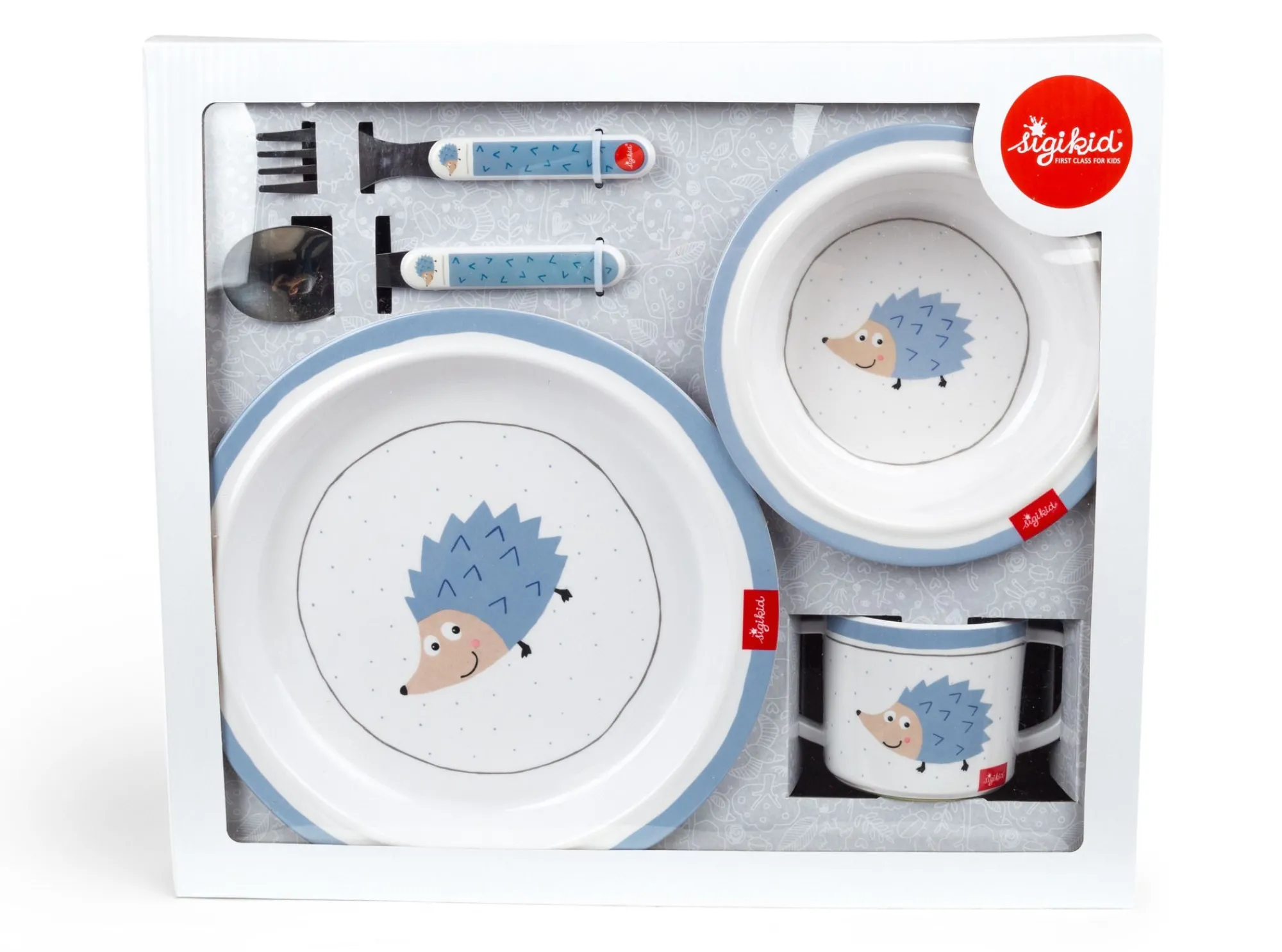 Sigikid Kindergeschirr|Melamin Set Igel