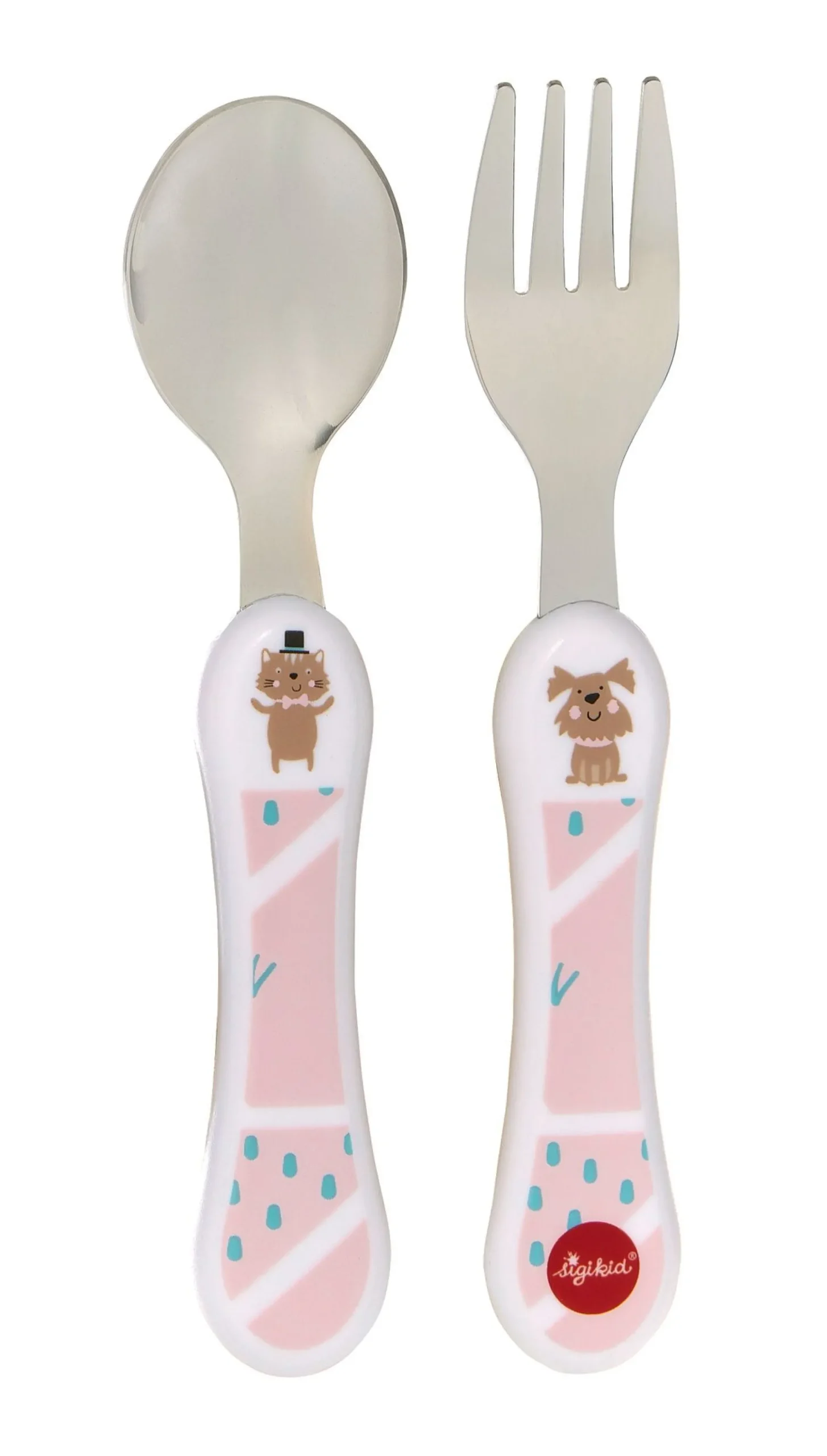 Sigikid Kindergeschirr|Melamin Set, Pink