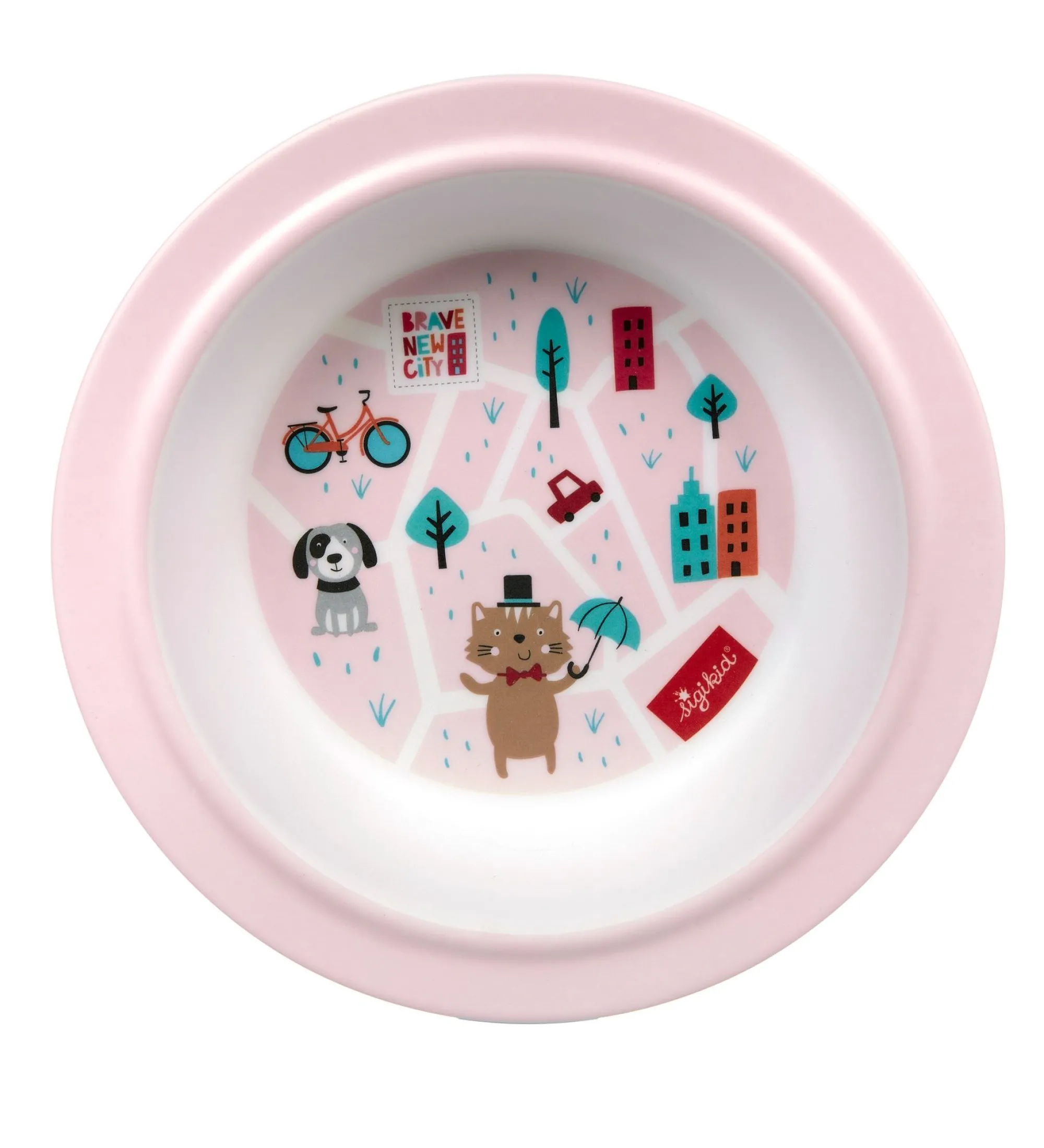 Sigikid Kindergeschirr|Melamin Set, Pink