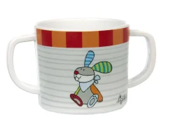 Sigikid Kindergeschirr|Melamin Tasse Hase, Ringel Dingel