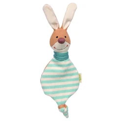 Sigikid Schnuffeltucher|Mini Strick Schnuffeltuch Hase, Green Collection