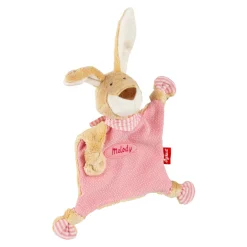 Sigikid Schnuffeltucher|Namensschnuffeltuch Hase Rosa