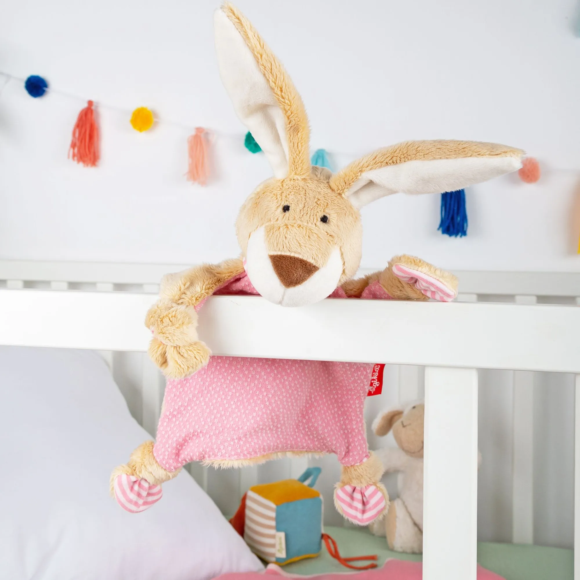 Sigikid Schnuffeltucher|Namensschnuffeltuch Hase Rosa