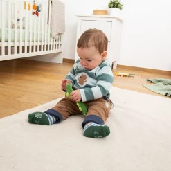 Sigikid Babyspielzeug|Rassel Krokodil, Red Stars