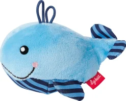Sigikid Babyspielzeug|Rassel Wal Red Stars Collection