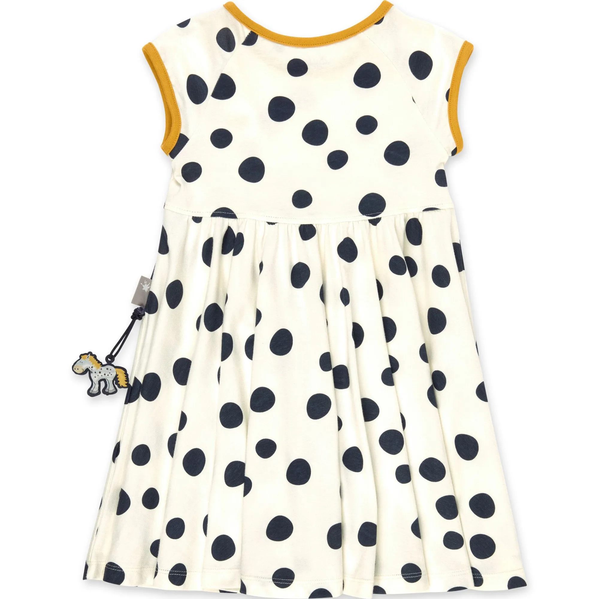 Sigikid Kollektion Tupfen Pony|Sommer Kinderkleid Mit Dunkelblauen Punkten