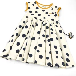 Sigikid Kollektion Tupfen Pony|Sommer Kinderkleid Mit Dunkelblauen Punkten