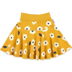 Sigikid Kollektion Tupfen Pony|Sommer Kinderrock In Gelb Mit Blumchen Print