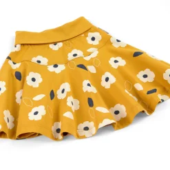 Sigikid Kollektion Tupfen Pony|Sommer Kinderrock In Gelb Mit Blumchen Print