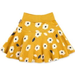 Sigikid Kollektion Tupfen Pony|Sommer Kinderrock In Gelb Mit Blumchen Print