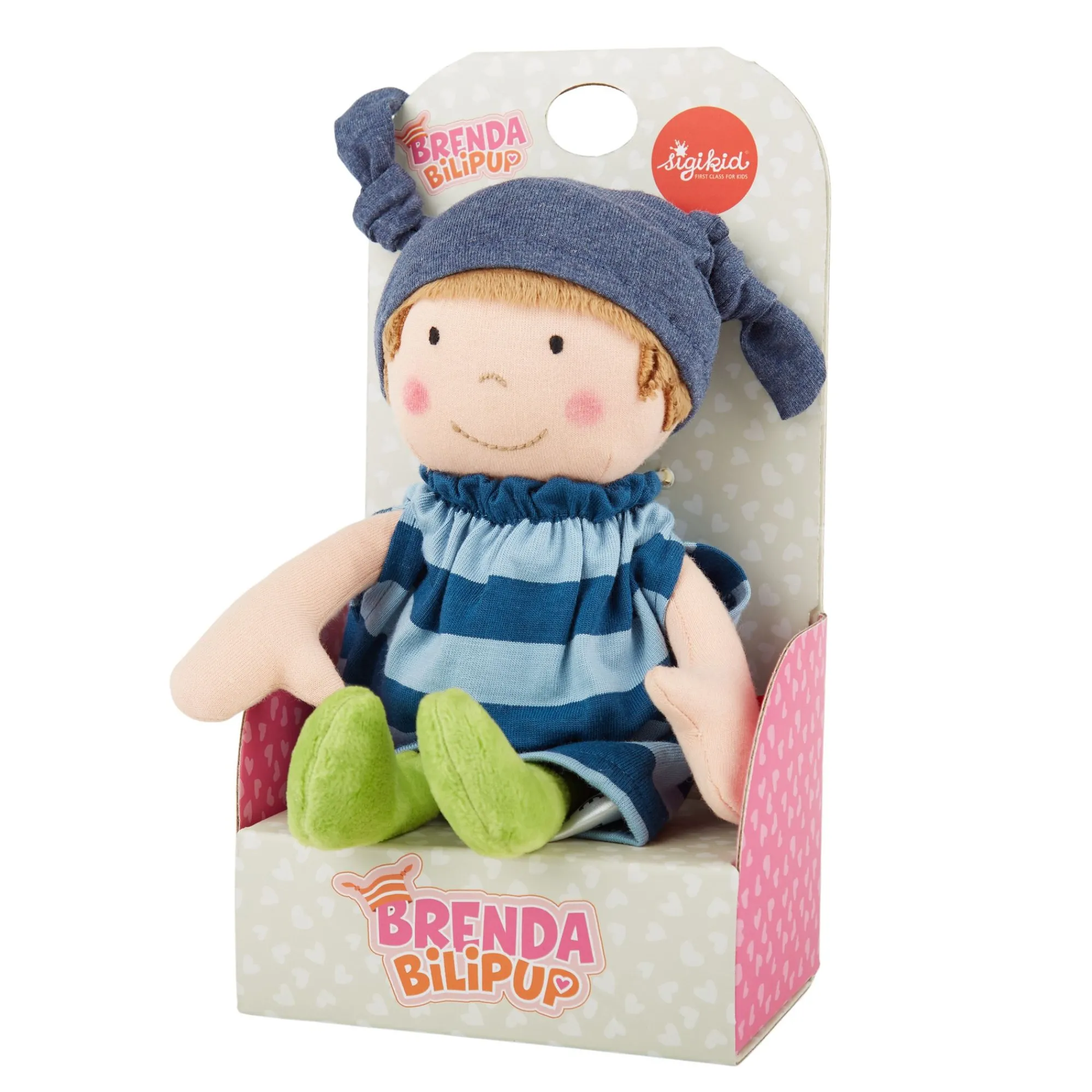 Sigikid Puppen & Handpuppen|Stoffpuppe Brenda Bilipup, Blau