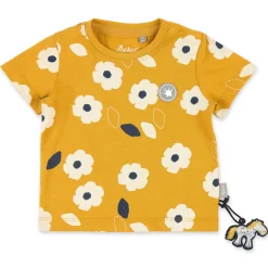 Sigikid Kollektion Tupfen Pony|T-Gelbes Baby T-Shirt Mit Blumchen Bedruckt