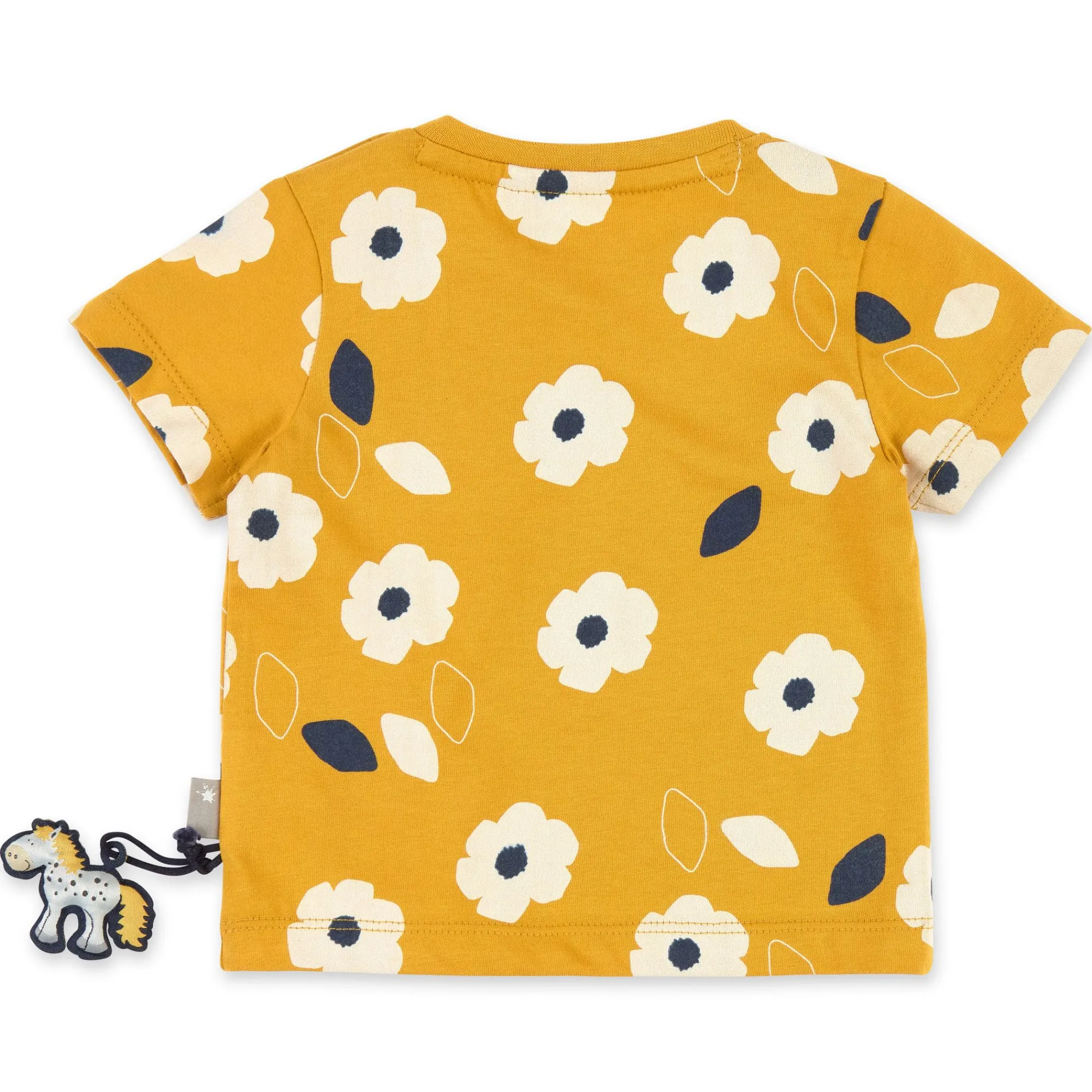 Sigikid Kollektion Tupfen Pony|T-Gelbes Baby T-Shirt Mit Blumchen Bedruckt