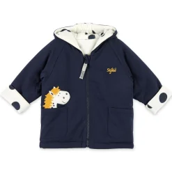 Sigikid Kollektion Tupfen Pony|Wattierte Baby Wendejacke Tupfen Pony, Dunkelblau Oder W